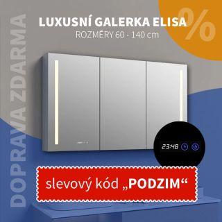✨ Oblíbené galerky ELISA a LUX opět skladem! ✨ Využijte slevu PODZIM 🍁 a dopravu zdarma 🚚 na všechny rozměry. 💡 Moderní...