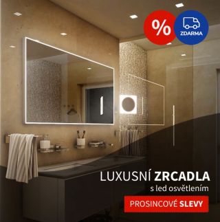 A jedeme dál v “zrcadlových” slevách 😃 ✨ Luxusní LED zrcadla v prosincových slevách! Rozzařte koupelnu moderním designem a...