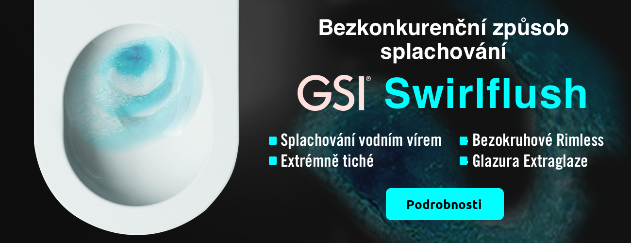 GSI Swirlflush - Bezkonkurenční způsob splachování