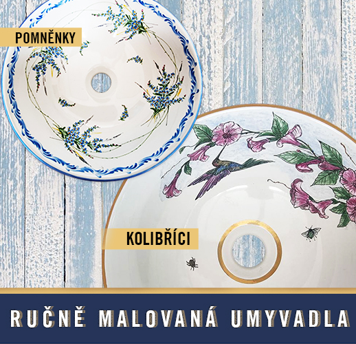 Ručně malovaná umyvadla