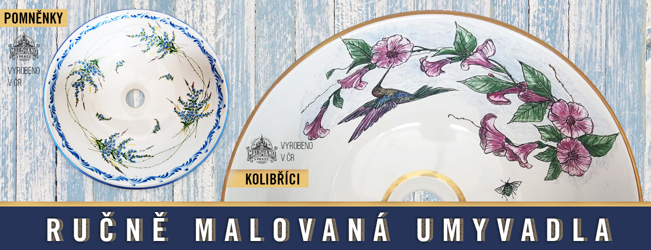 Malovaná umyvadla