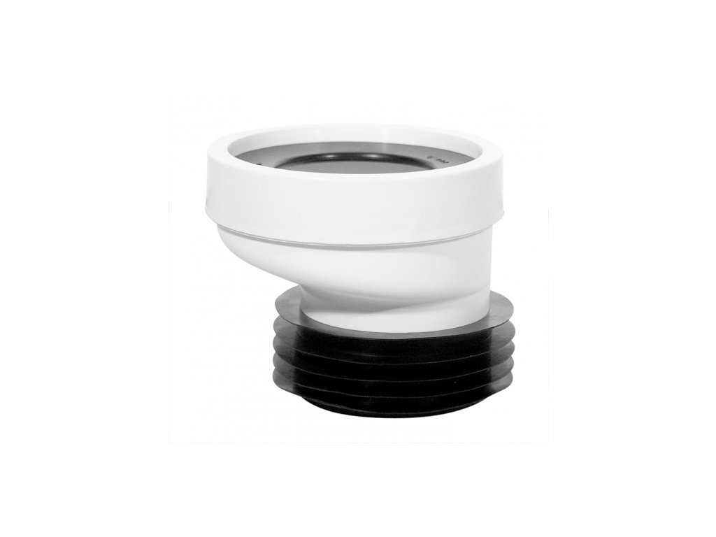 WC připojovací exentr 20 mm s gumovou manžetou pro odpad z klozetu -  Koupelny SEN