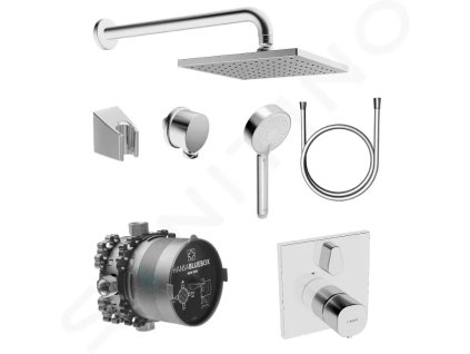 Hansa 89950000 - Sprchový set s termostatem, 3 proudy, chrom