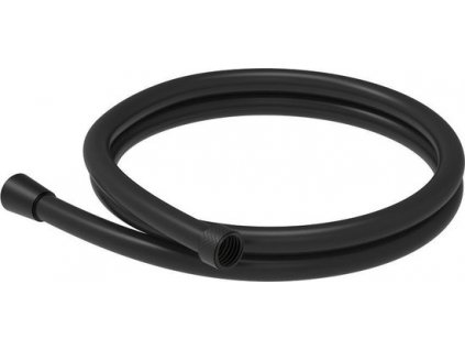 Černá sprchová plastová hadice, 150 cm, hladká guma obrázek č.: 1