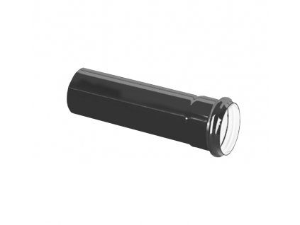 Černá trubka 32 mm k sifonu - prodlužovací kus s hrdlem 32 mm x 150 mm, barva černá matná (prodlužovací trubka) obrázek č.: 1