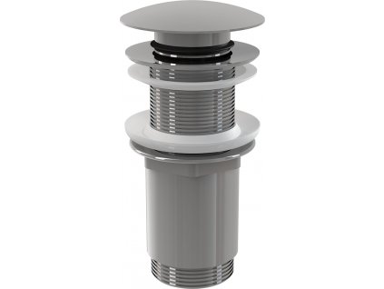 Alcadrain Výpust umyvadlová CLICK/CLACK 5/4" celokovová bez přepadu, velká zátka, pro plastová a skleněná umyvadla (dříve Alcaplast) obrázek č.: 1