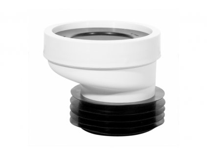 WC připojovací exentr 20 mm s gumovou manžetou pro odpad z klozetu obrázek č.: 1