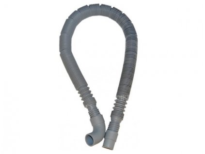 Pračková vypouštěcí flexibilní hadice 60 - 200 cm s kolenem šedá (pro pračky a myčky) obrázek č.: 1