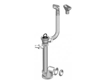 Dřezový sifon T-735PBZ s přepadem a odbočkou na pračku obrázek č.: 1