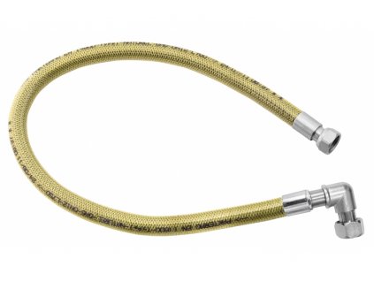 Plynová připojovací nerezová hadice 150 cm s kolenem 1/2" x 1/2" - matka - matka (nerezový vlnovec) obrázek č.: 1