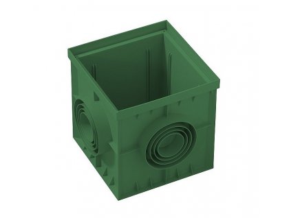 Revizní kanálová šachta z PP 400 X 400 x 400 mm, zelená obrázek č.: 1