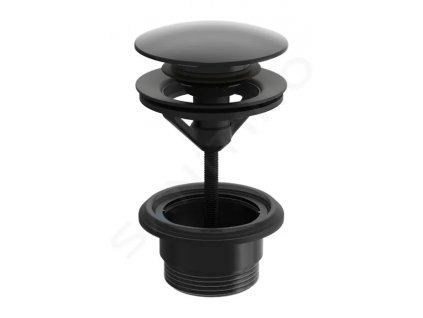 Hansa 0764010033 - Umyvadlová výpusť Push-Open, matná černá