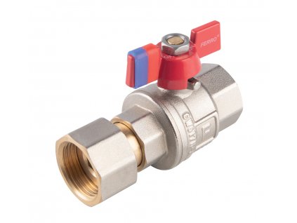 Kulový kohout s půlšroubením, motýlek MM 1/2" x 1/2" matka obrázek č.: 1