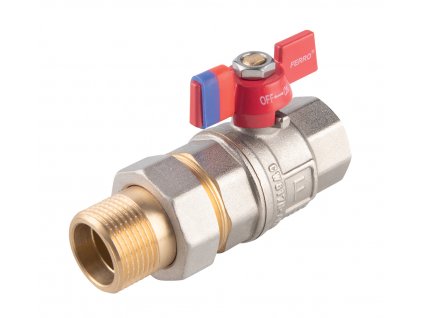 Kulový plnoprůtočný kohout  3/4" se šroubením, motýlek ŠM 3/4" x 3/4" obrázek č.: 1