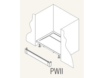 Sanswiss PWII09004 Přední panel hliníkový rovný vaničku 90 x 9,5 cm - bílý obrázek č.: 1