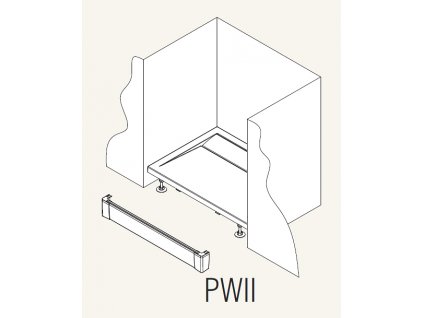 Sanswiss PWII08004 Přední panel hliníkový rovný vaničku 80 x 9,5 cm - bílý obrázek č.: 1