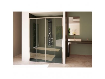 Sprchové dveře HOPA URBAN ESSENCE N2FS - 200 cm, Univerzální, Ossidato - matný hliník, Čiré bezpečnostní sklo - 6 mm, 170 cm obrázek č.: 1