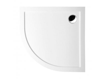 SERA sprchová vanička z litého mramoru, čtvrtkruh 80x80cm, R550, bílá obrázek č.: 1