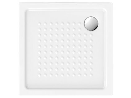 Keramická sprchová vanička, čtverec 80x80x4,5cm, bílá ExtraGlaze obrázek č.: 1