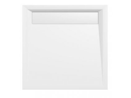 ARENA sprchová vanička z litého mramoru se záklopem, čtverec 90x90cm, bílá obrázek č.: 1