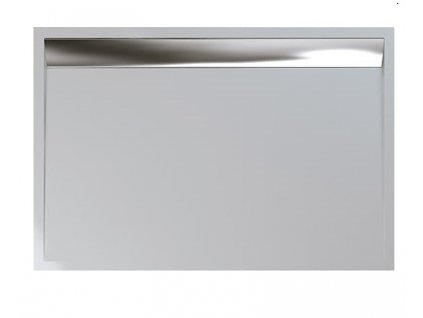 SanSwiss Ila Wia bílá sprchová vanička 800x900 mm s krytem odtoku aluchrom 5004 obrázek č.: 1