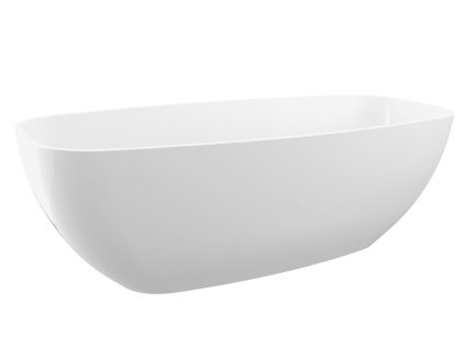 IPANEMA volně stojící vana litý mramor 168x72x49cm, bílá