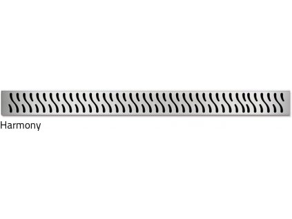 Lineární nerezový žlab MCH Harmony 850 mm CHN850H do prostoru s roštem Harmony obrázek č.: 1
