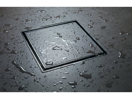 Odtokový sprchový kanálek nerez - Tec s roštem čtverec pro dlažbu 20 x 20 cm obrázek č.: 1