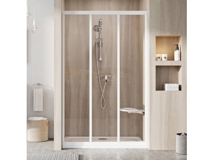 Ravak SUPERNOVA ASDP3-100 BÍLÁ TRANSPARENT sprchové posuvné dveře 100 cm (ASDP3 100) obrázek č.: 1