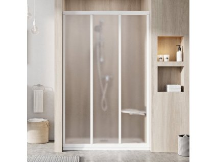 Ravak SUPERNOVA ASDP3-100 BÍLÁ GRAPE sprchové posuvné dveře 100 cm (ASDP3 100) obrázek č.: 1
