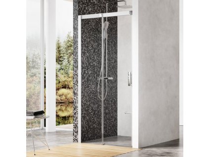 Ravak Matrix MSD2-100 L satin+Transparent sprchové posuvné dveře 100 cm, levé, matný rám, čiré sklo obrázek č.: 1