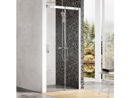 Ravak Matrix MSD2-100 R bright alu+Transparent sprchové posuvné dveře 100 cm, pravé, lesklý rám, čiré sklo obrázek č.: 1