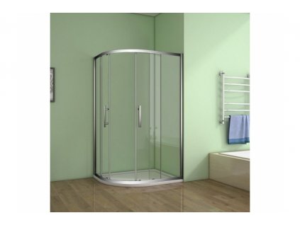 Stacato AKCE čtvrtkruhová sprchová zástěna 900x900mm s vaničkou z litého mramoru obrázek č.: 1