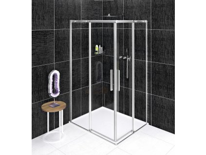 ALTIS obdélníkový sprchový kout 900x800 mm, L/P varianta, rohový vstup, čiré sklo