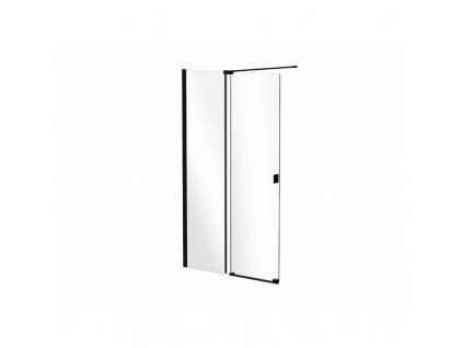 Walk-in sprchová zástěna posuvná VAYO BLACK 110 cm, černá obrázek č.: 1