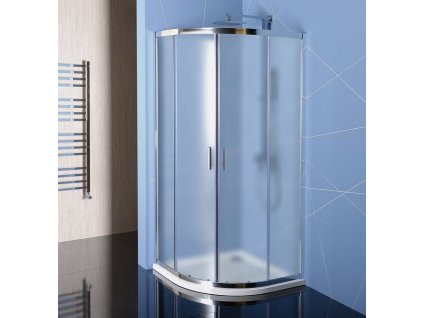 EASY LINE čtvrtkruhová sprchová zástěna 900x900mm, sklo BRICK obrázek č.: 1