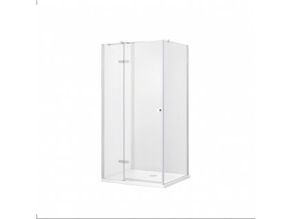 Čtvercový sprchový kout PIXA 90 x 90 cm, bezrámový, zpevňující vzpěry, levé dveře  obrázek č.: 1