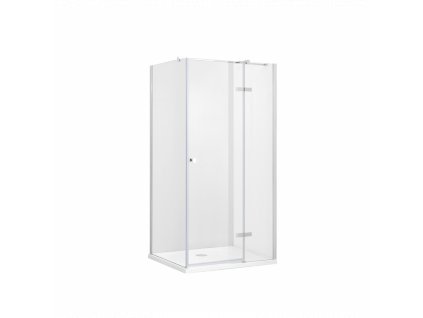 Čtvercový sprchový kout PIXA 90 x 90 cm, bezrámový, zpevňující vzpěry, pravé dveře obrázek č.: 1