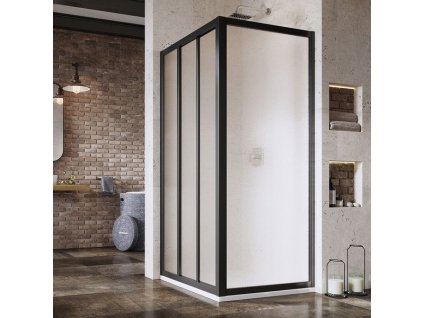 Ravak APSS-90 198 černá+grape, pevná stěna 90 cm černá/matné sklo obrázek č.: 1