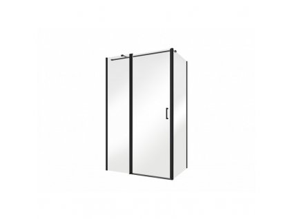 Obdélníkový sprchový kout EXO-C BLACK 120 x 100 cm, černé detaily, čiré sklo obrázek č.: 1