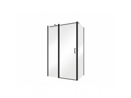 Obdélníkový sprchový kout EXO-C BLACK 120 x 90 cm, černé detaily, čiré sklo obrázek č.: 1