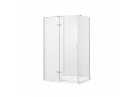 Obdélníkový sprchový kout PIXA 100 x 90 cm, bezrámový, zpevňující vzpěry, levé dveře obrázek č.: 1