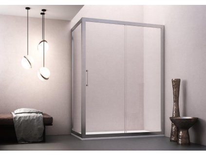 Sprchový kout MAYA KOMBI -Obdélníková sprchová zástěna - dveře 120 cm, boční stěna 80 cm, čiré sklo