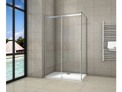 MISTIQUE LINE OBDÉLNÍKOVÁ SPRCHOVÁ ZÁSTĚNA Rozměr obdélníku (dveře x boční stěna): 1300x800mm č.: 1