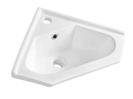 Keramické umyvadlo rohové 41x41 cm, nábytkové