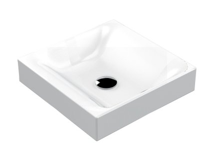 CENTO keramické umyvadlo na desku, 45x45cm, bílá