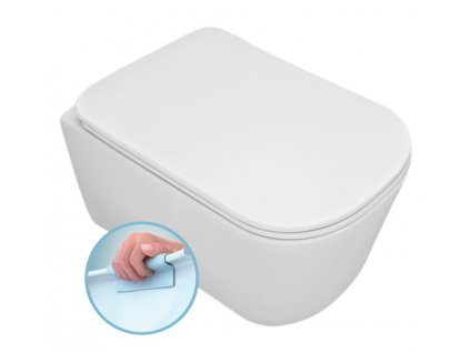 TRIBECA závěsná WC mísa, Rimless, 35x54cm, bílá obrázek č.: 1