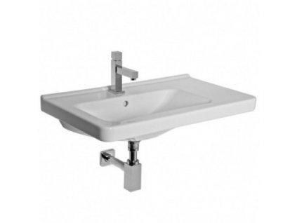 JIKA CUBITO PURE H8124221001041 - Cubito umyvadlo asymetrické 75 x 45 cm pravé, s otvorem pro baterii, bílé/PERLA obrázek č.: 1