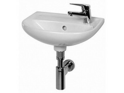 JIKA H8153810001061 - Lyra plus umývátko 40 x 31 cm s otvorem vpravo, bílé obrázek č.: 1