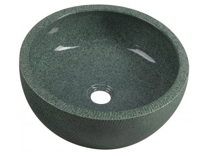 PRIORI keramické umyvadlo na desku, Ø 42 cm, zelená obrázek č.: 1